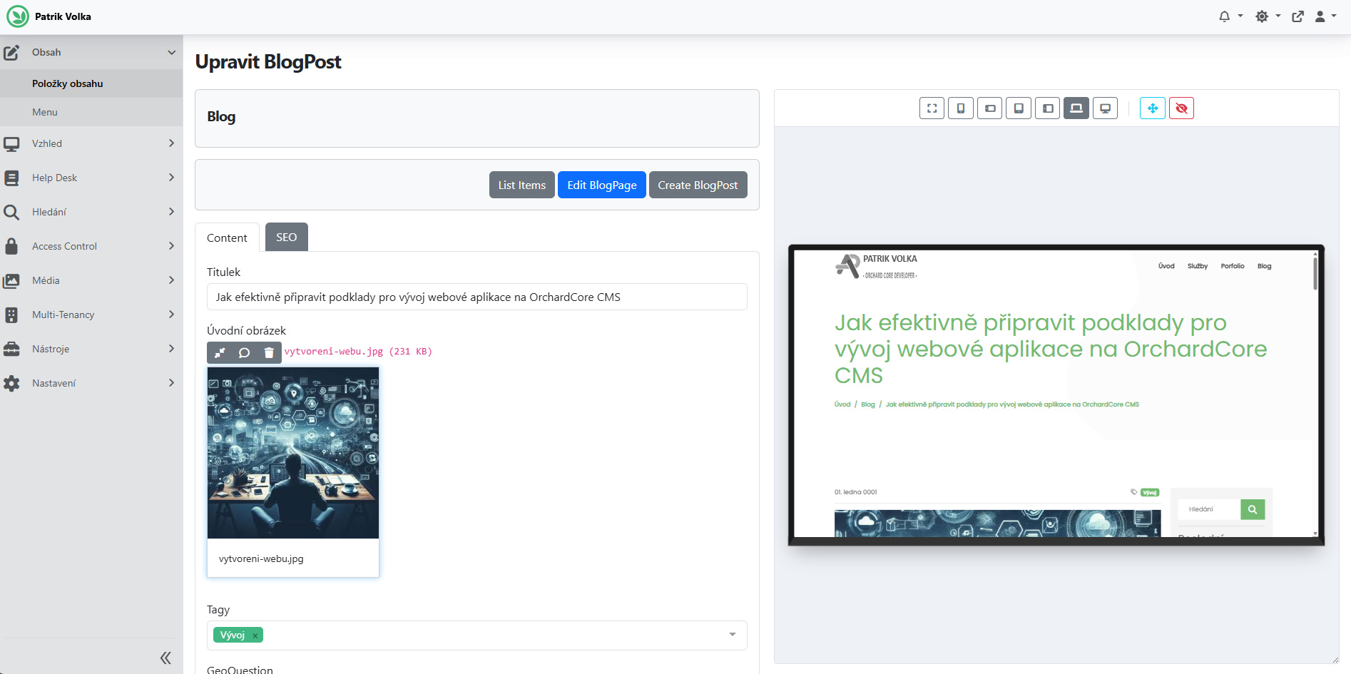 Modul Live Preview