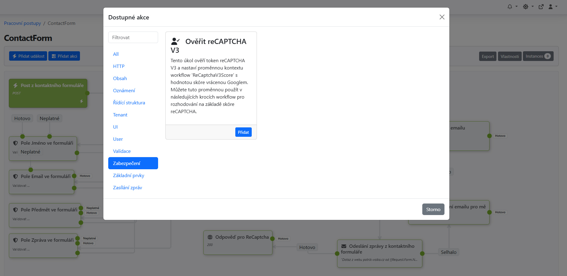 Modul ReCaptcha V3